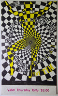 The Loading Zone, Crome Syrcus, H.P. Lovecraft, Tiny Tim, The Fillmore by Wilfred Weisser - May 9, 1968 - Vintage Concert Ticket