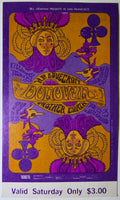 Donovan, H.P. Lovecraft, Mother Earth, The Fillmore by Nicholas Kouninos - November 25, 1967 - Vintage Concert Ticket
