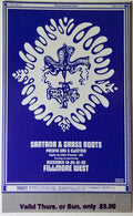 Santana, Grass Roots, Pacific Gas & Electric, The Fillm ore West by Wes Wilson - December 19 & 22, 1968 - Vintage Concert Ticket