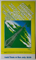 Creedence Clearwater Revival, Jethro Tull, Sanpaku, The Fillmore by Randy Tuten - March 13, 1969 - Vintage Concert Ticket