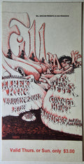 Albert King, The Loading Zone, Ten Years After, Canned Heat, The Fillmore by Lee Conklin - June 27 & 30, 1968 - Vintage Concert Ticket
