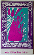 Santana, The Youngbloods, Allmen Joy, The Fillmore by Lee Conklin - May 16, 1969 - Vintage Concert Ticket