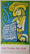 The Nitty Gritty Dirt Band, Clear Light, Blue Cheer, The Fillmore by Bonnie MacLean - November 30, 1967 - Vintage Concert Ticket