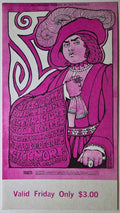 The Nitty Gritty Dirt Band, Clear Light, Blue Cheer, The Fillmore by Bonnie MacLean - December 1, 1967 - Vintage Concert Ticket