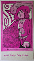 The Nitty Gritty Dirt Band, Clear Light, Blue Cheer, The Fillmore by Bonnie MacLean - December 1, 1967 - Vintage Concert Ticket