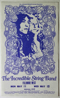The Incredible String Band, The Fillmore by Pat Hanks - May 11, 1970 - Vintage Concert Ticket