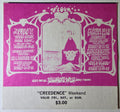 The Who, James Cotton, Creedence Clearwater Revival, The Grateful Dead, The Fillmore West by Rick Griffin, Alton Kelley - August 16-18, 1968 - Vintage Concert Ticket