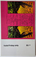 Chuck Berry, Buddy Miles, Eric Burdon & War, The Loading Zone, The Fillmore by David Singer - September 25, 1970 - Vintage Concert Ticket