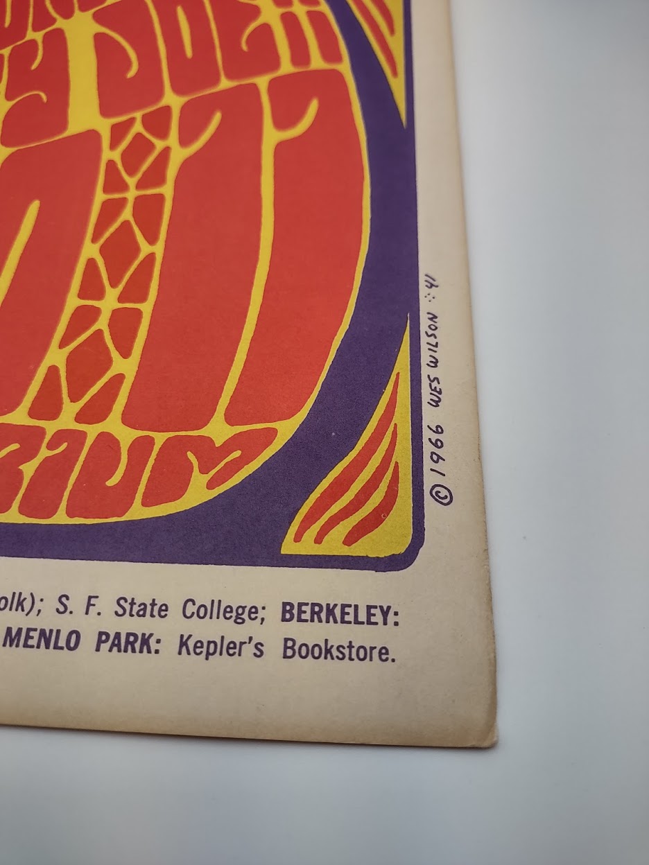 The Grateful Dead, The Fillmore by Wes Wilson - December 9-11, 1966 - Vintage Gig Print