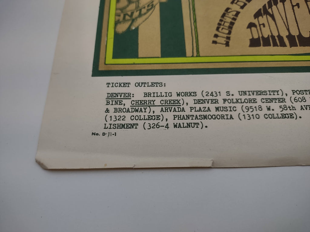 Sons Of Champlin, Denver Dog by Stanley Mouse, Alton Kelley - November 10-11, 1967 - Family Dog Vintage Gig Print