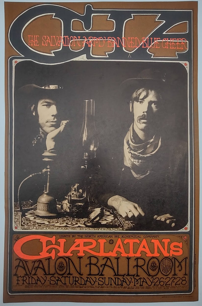 The Charlatans, The Avalon Ballroom by Robert Fried, Herb Greene - May 26-28, 1967 - Family Dog Vintage Gig Print