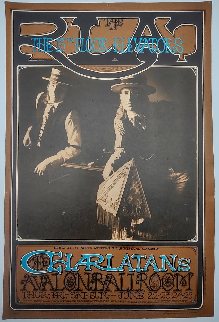 The Charlatans, The Avalon Ballroom by Robert Fried, Herb Greene - June 22-25, 1967 - Family Dog Vintage Gig Print