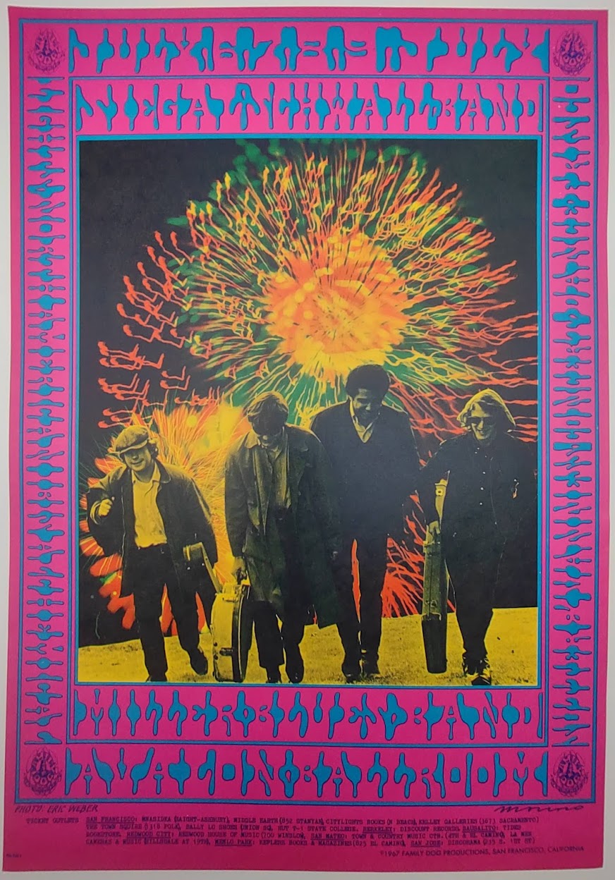 The Steve Miller Blues Band, The Avalon Ballroom by Victor Moscoso - July 6-9, 1967 - Family Dog Vintage Gig Print