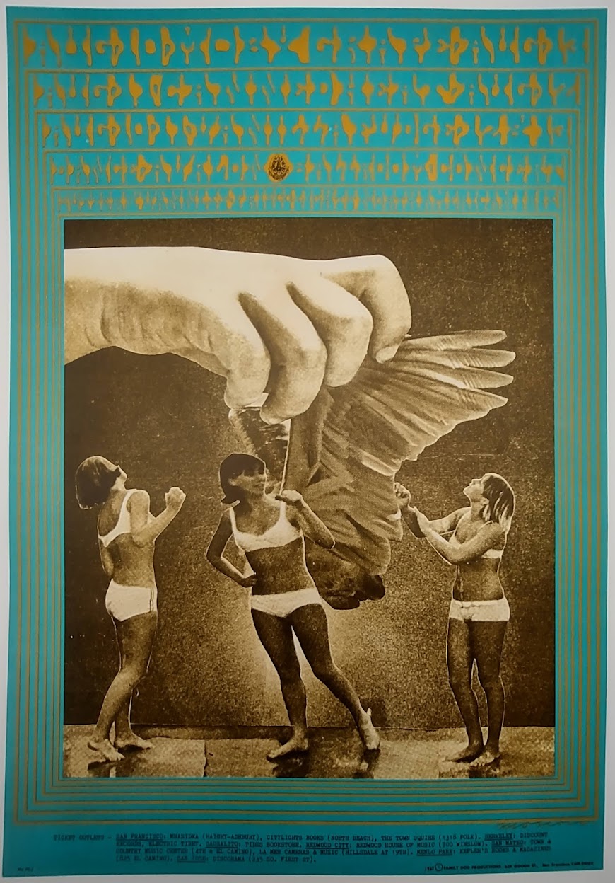 Moby Grape, Vanilla Fudge, Canned Heat, The Avalon Ballroom by Victor Moscoso - August 10-13, 1967 - Family Dog Vintage Gig Print