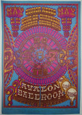 Junior Wells, Santana Blues Band, The Avalon Ballroom by William Henry - May 17-19, 1968 - Family Dog Vintage Gig Print