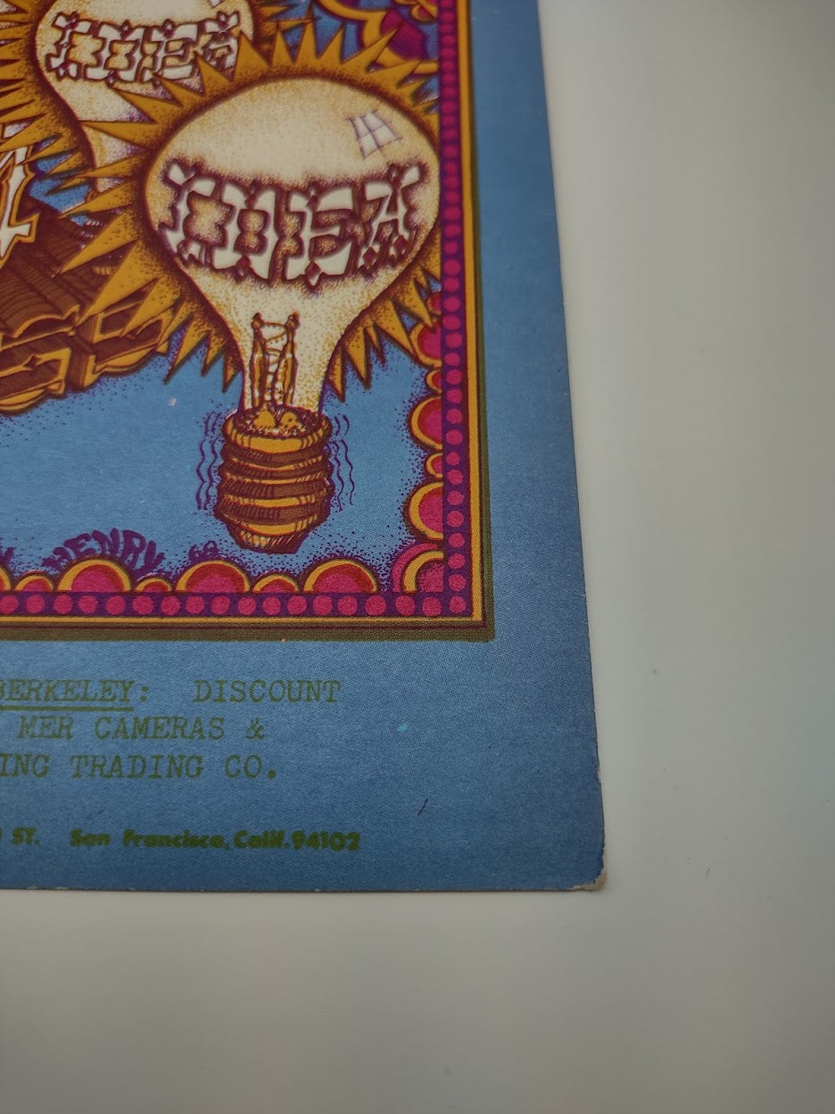 Junior Wells, Santana Blues Band, The Avalon Ballroom by William Henry - May 17-19, 1968 - Family Dog Vintage Gig Print