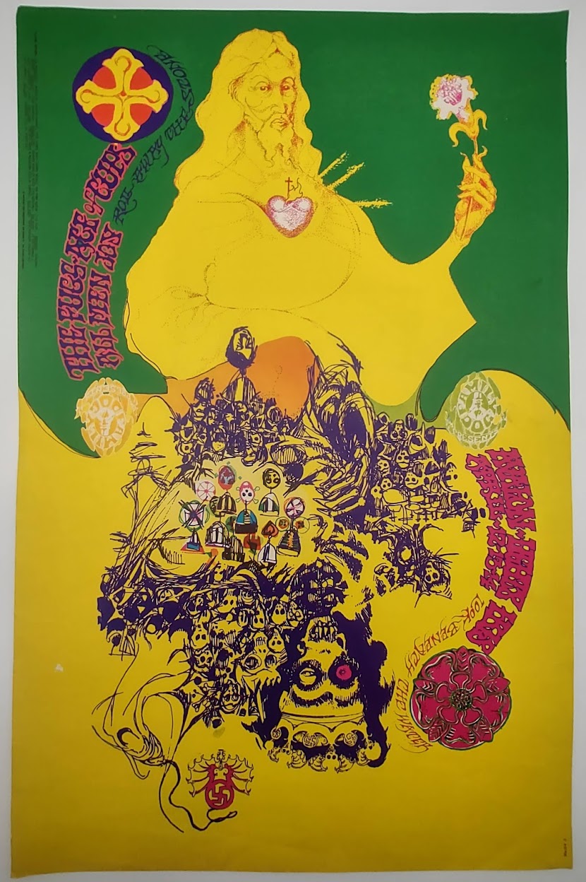 The Fugs, Ace Of Cups, The Avalon Ballroom by Jaxon - April 12-14, 1968 - Family Dog Vintage Gig Print