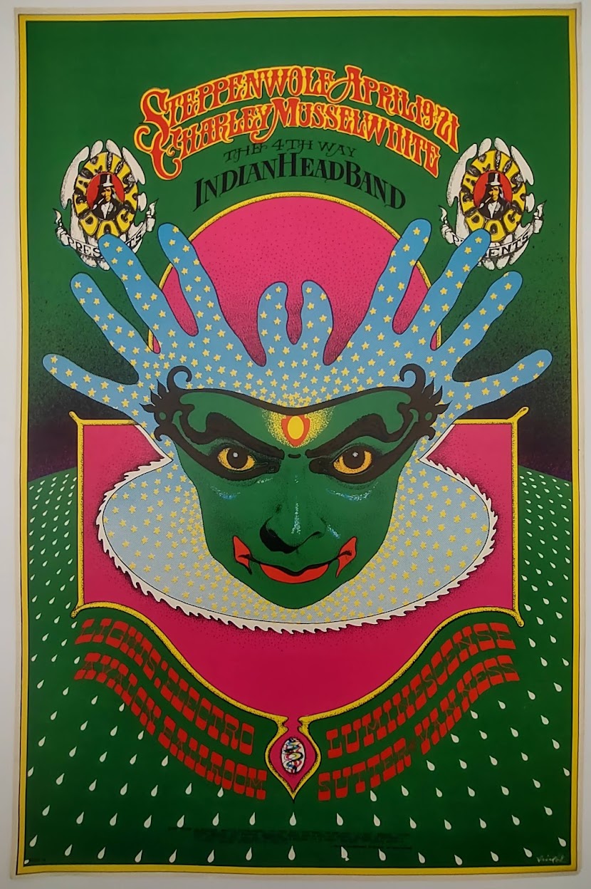 Steppenwolf, The Fourth Wat, The Avalon Ballroom by Robert Fried - April 19-21, 1968 - Family Dog Vintage Gig Print