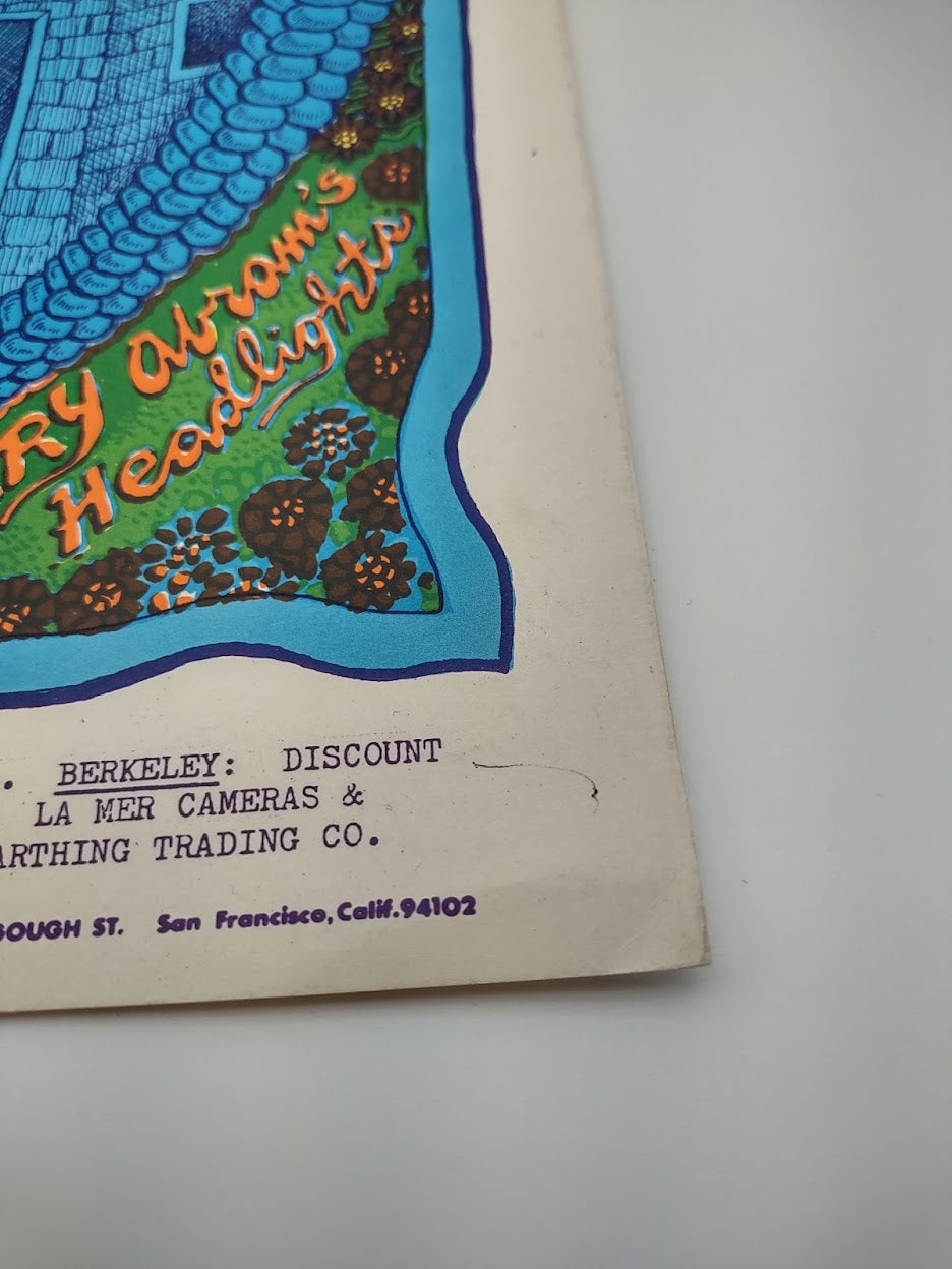 The Youngbloods, Kaleidoscope, The Avalon Ballroom by John Thompson - May 24-26, 1968 - Family Dog Vintage Gig Print