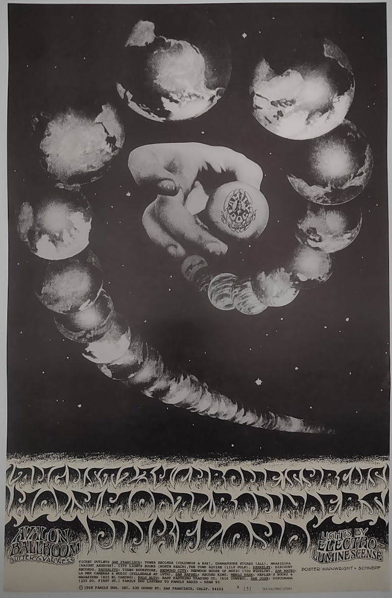 Pink Floyd, The Avalon Ballroom by Jerry Wainwright, Bob Schnepf - August 2-4, 1968 - Family Dog Vintage Gig Print