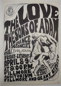Love, The Sons Of Adam, The Charlatans, The Fillmore by Wes Wilson - April 8-9, 1966 - Family Dog Vintage Gig Print