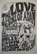 Love, The Sons Of Adam, The Charlatans, The Fillmore by Wes Wilson - April 8-9, 1966 - Family Dog Vintage Gig Print