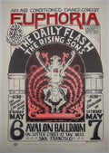 Big Brother & The Holding Company, The Charlatans, The Daily Flash, The Avalon Ballroom by Wes Wilson - May 6-7, 1968 - Family Dog Vintage Gig Print