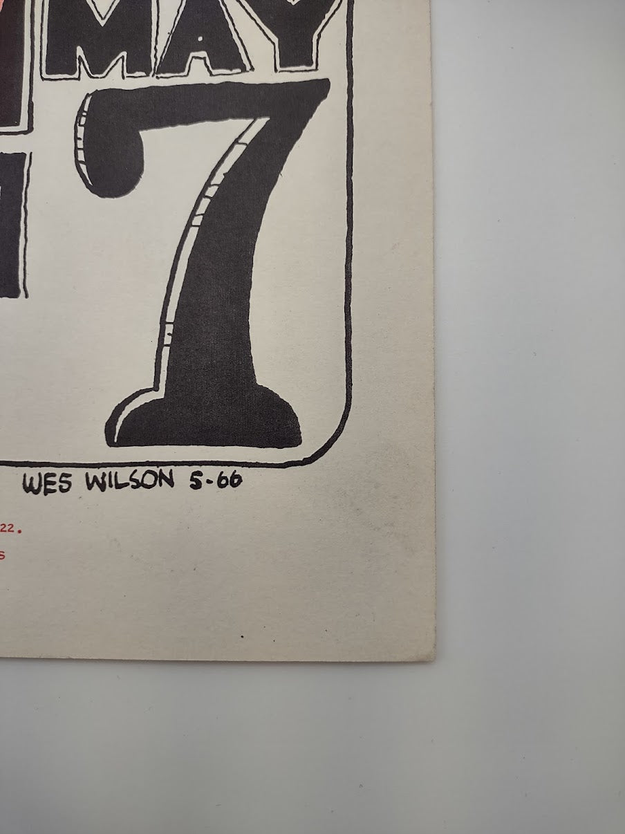 Big Brother & The Holding Company, The Charlatans, The Daily Flash, The Avalon Ballroom by Wes Wilson - May 6-7, 1968 - Family Dog Vintage Gig Print