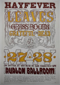 The Grateful Dead, Grass Roots, Leaves, The Avalon Ballroom by Wes Wilson - May 27-28, 1966 - Vintage Gig Print