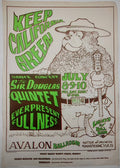 Sir Douglas Quintet, The Avalon Ballroom by Stanley Mouse, Alton Kelley - July 8-10, 1966 - Family Dog Vintage Gig Print