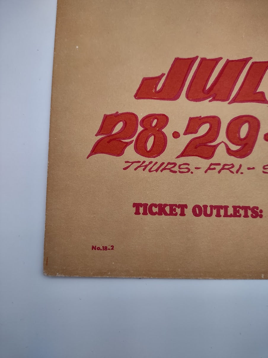 Bo Diddley, Quicksilver Messenger Service, The Avalon Ballroom by Stanley Mouse, Alton Kelley - July 28-30, 1966 - Family Dog Vintage Gig Print