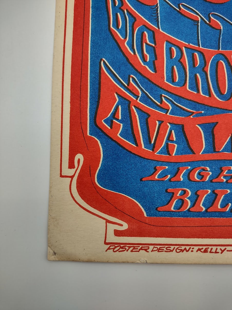 Bo Diddley, Big Brother & The Holding Company, The Avalon Ballroom by Stanley Mouse, Alton Kelley - August 12-13, 1966 - Family Dog Vintage Gig Print