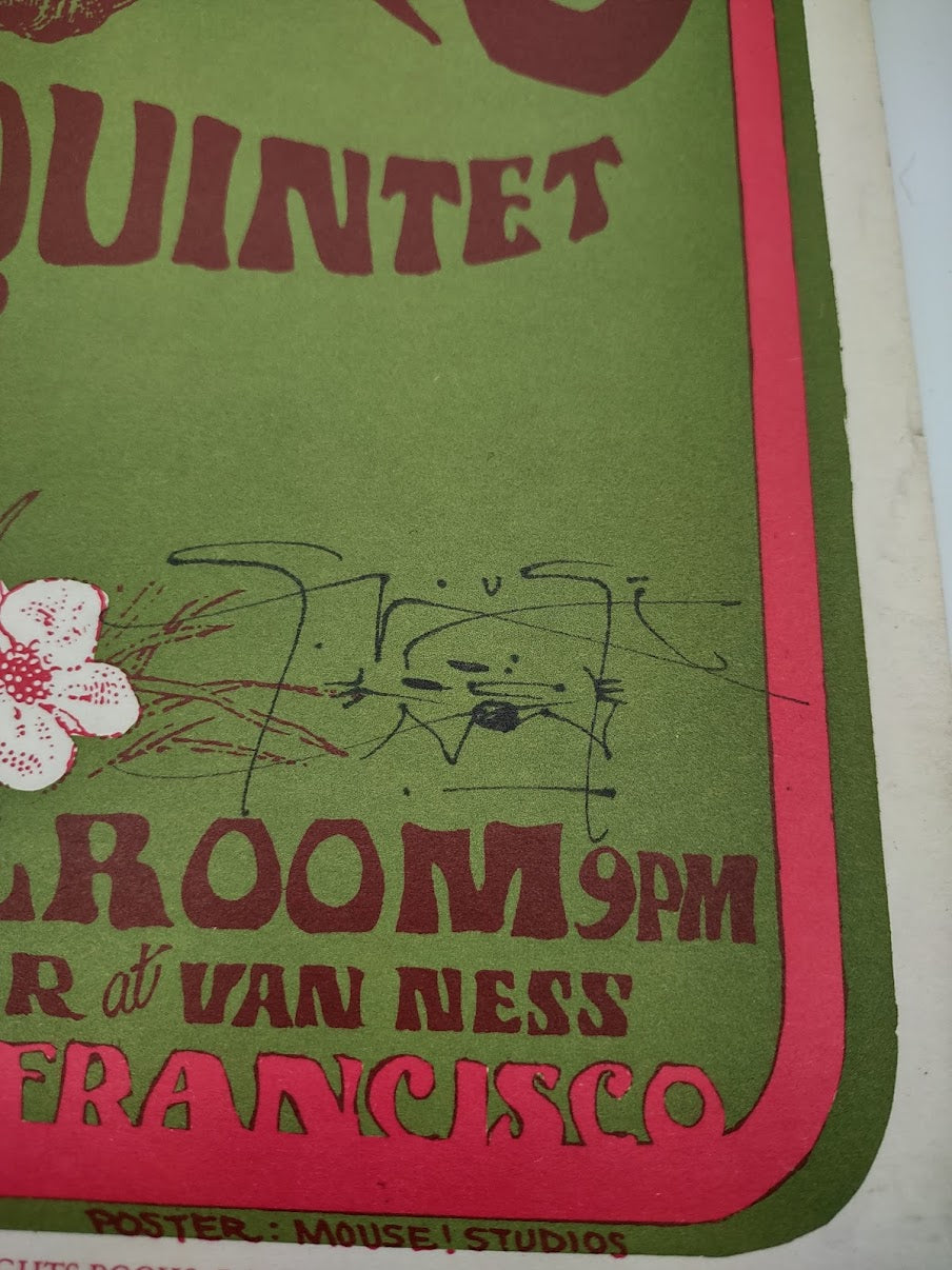 13th Floor Elevators, Sir Douglas Quintet, The Avalon Ballroom (Signed by Mouse) by Stanley Mouse, Alton Kelley - September 2-3, 1966 - Family Dog Vintage Gig Print