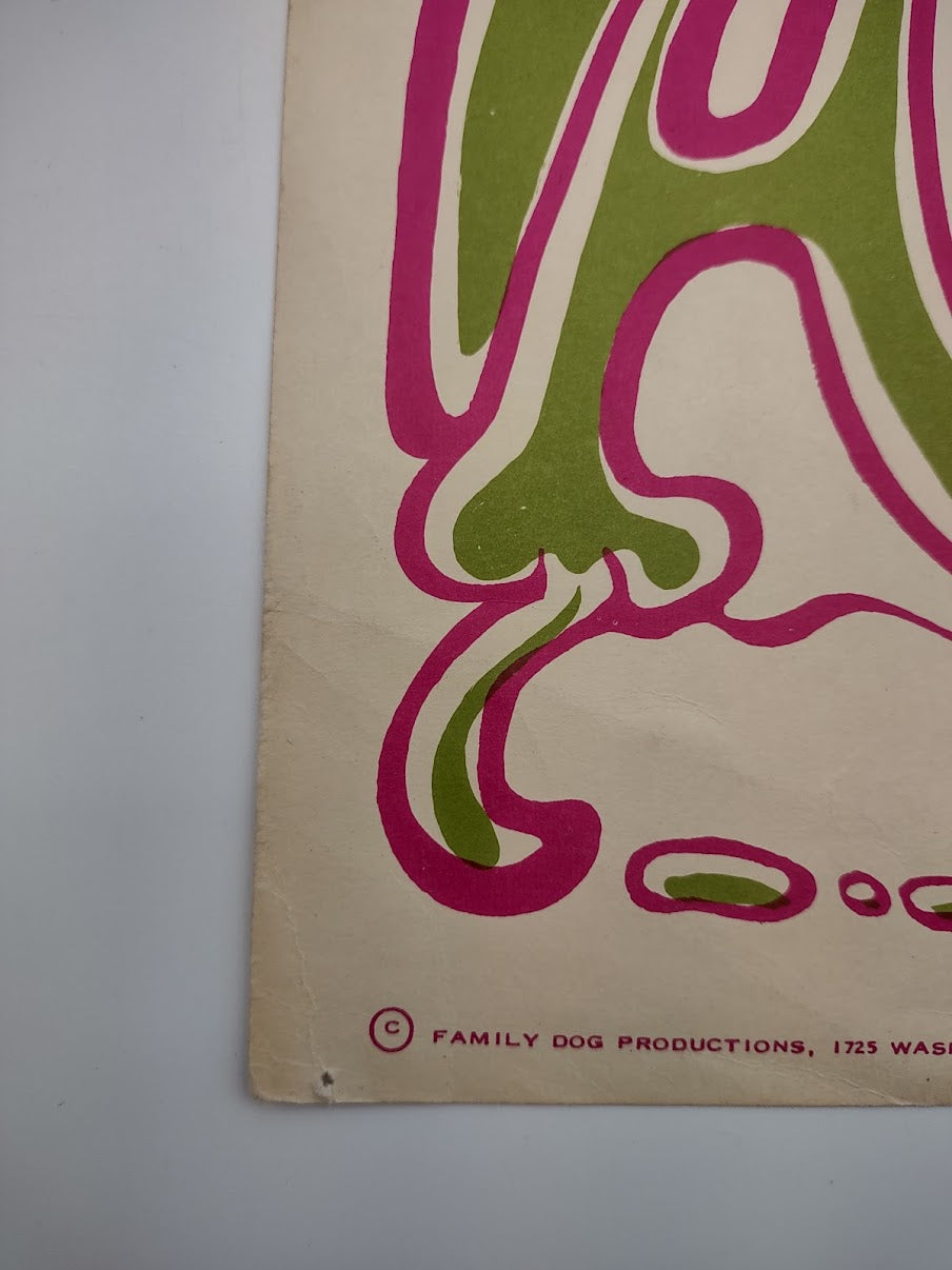 Buffalo Springfield, Daily Flash, The Avalon Ballroom by Ned Lamont - December 2-3, 1966 - Family Dog Vintage Gig Print