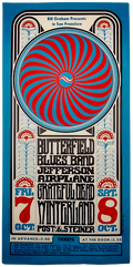 Grateful Dead, Winterland by Wes Wilson - October 7-8, 1966 - Vintage Gig Print