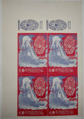 Moby Grape, The Sparrow, The Charlatans, The Avalon Ballroom Uncut Handbill Proof by Stanley Mouse, Alton Kelley - January 13-14, 1967 - Family Dog Vintage Gig Print