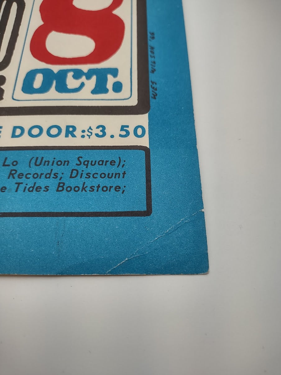 Grateful Dead, Winterland by Wes Wilson - October 7-8, 1966 - Vintage Gig Print