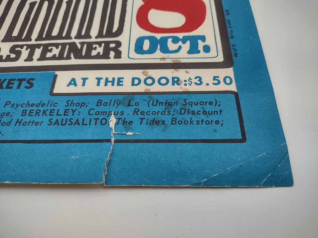Grateful Dead, Winterland by Wes Wilson - October 7-8, 1966 - Vintage Gig Print