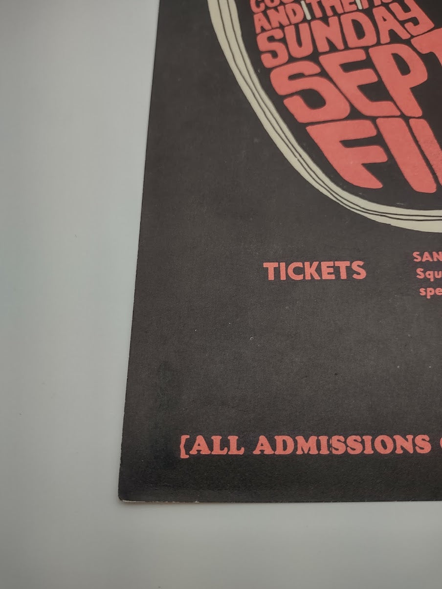 Grateful Dead, Jefferson Airplane, The Fillmore by Wes Wilson - September 2-5, 1966 - Vintage Gig Print