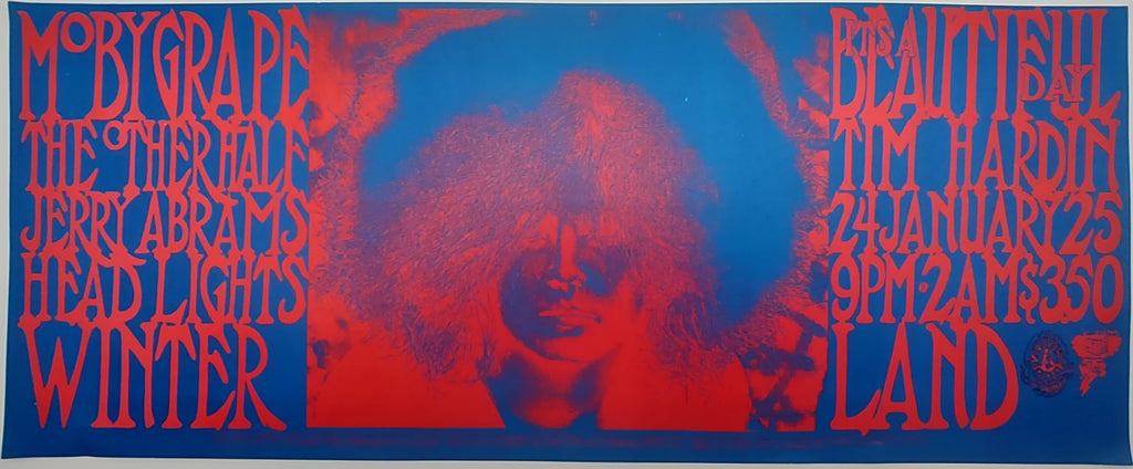 Moby Grape, It's A Beautiful Day, Winterland by San Andreas Fault - January 24-25, 1969 - Family Dog Vintage Gig Print