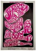 Jefferson Airplane, Grateful Dead, The Fillmore by Wes Wilson - July 15-16, 1966 - Vintage Gig Print