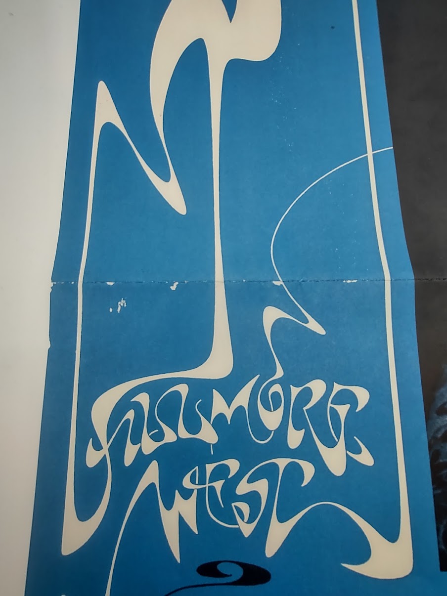 The Grateful Dead, Santana, Quicksilver Messenger Service, The Fillmore West by David Singer - June 30-July 4, 1971 - Vintage Gig Print