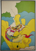 The Blues Project, Genesis, Taj Mahal, The Avalon Ballroom by Neon Park - March 1-3, 1968 - Family Dog Vintage Gig Print