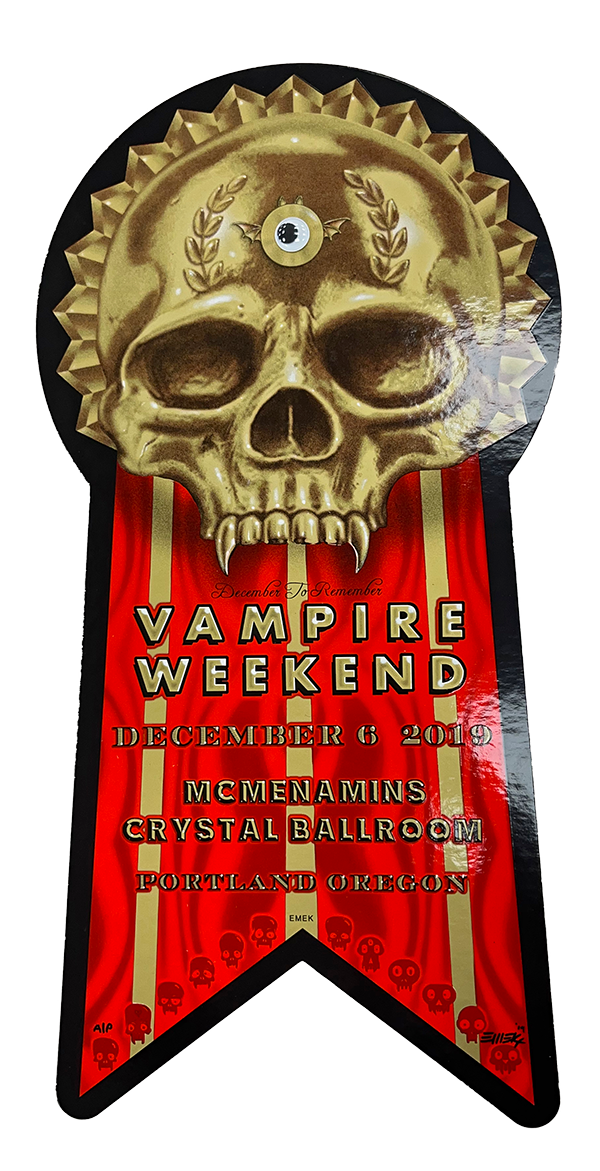 152 EMEK "Vampire Weekend" Cutout Skull**