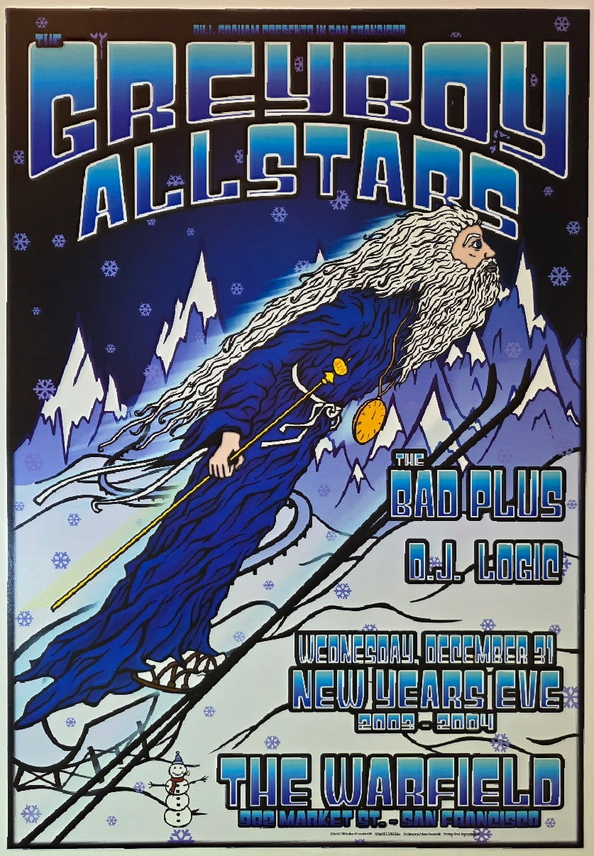 Greyboy Allstars, The Bad Plus, D.J. Logic, The Warfield by Chris Shaw - December 31, 2003 - Gig Print