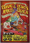 Dave Attell, Lewis Black, The Warfield by Kent Myers - October 10, 2003 - Gig Print