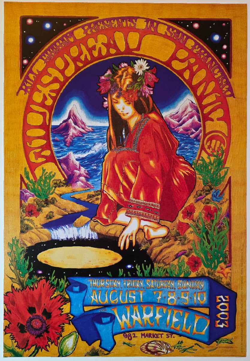 Widespread Panic, The Warfield by Josh Hunter - August 7-10, 2003 - Gig Print