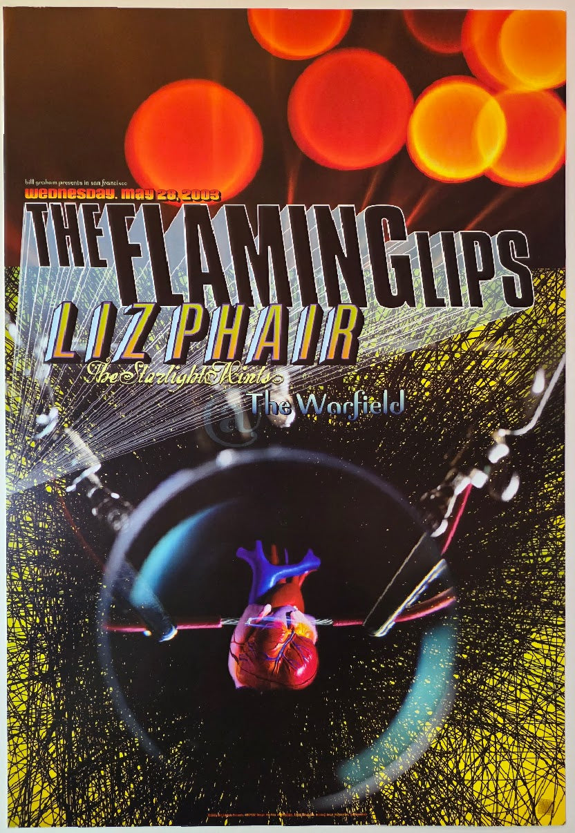 The Flaming Lips, Liz Phair, The Starlights Mints, The Warfield by Rex Ray - May 28, 2003 - Gig Print