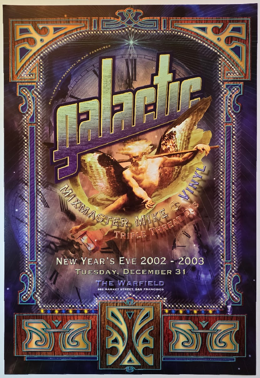 Galactic, The Warfield by Frank Wiedmann - December 31, 2003 - Gig Print