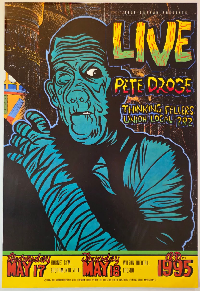 Live, Pete Droge, Thinking Fellers, Union Local 282, Tour by Chuck Sperry - May 17-18, 1995 - Gig Print